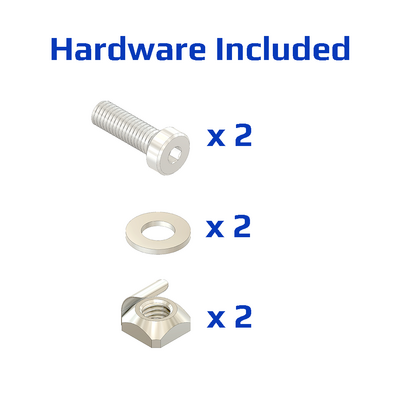 40-110-3SS MODULAR SOLUTIONS GUSSET BRACKET<BR>45MM X 45MM WITH STAINLESS STEEL HARDWARE REINFORCEMENT ANGLE